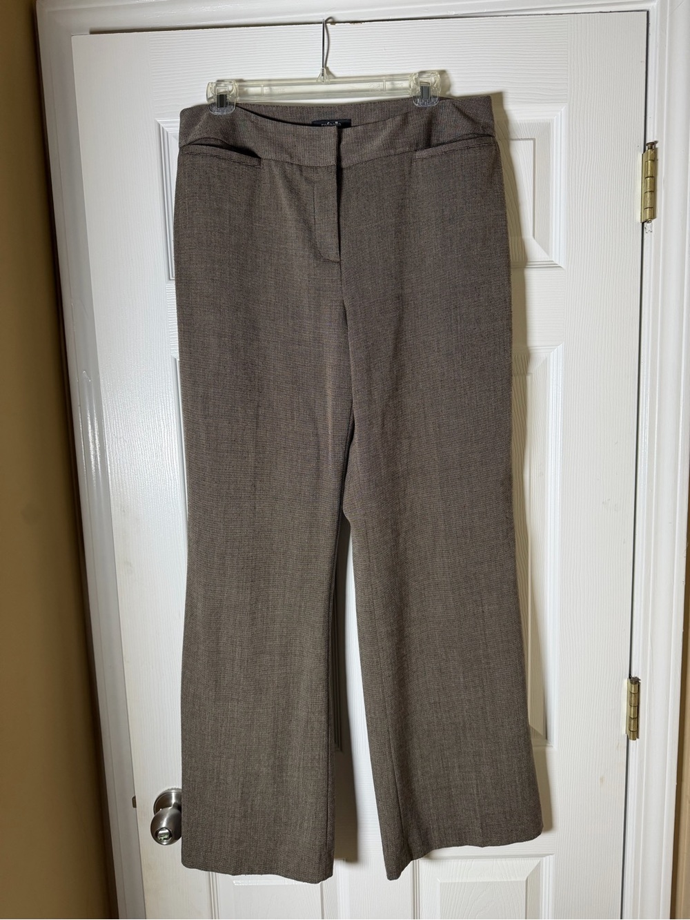 Rafaella Brown Straight-Leg Dress Trousers Pants Size 12